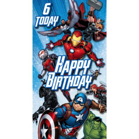 6 Today Marvel Avengers 6th Birthday Card £0.99